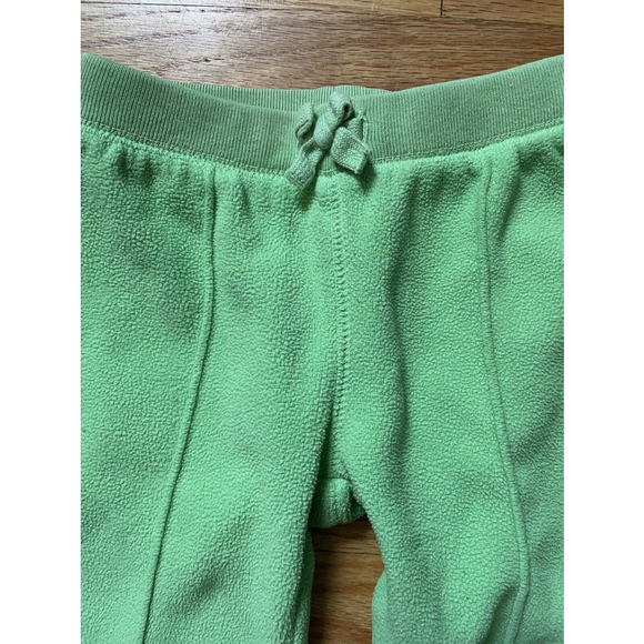 Vintage Y2K Lime Green Old Navy Kids Fleece Flared Pants 1/4 Zip Outfit 2T 24 Mo - Picture 7 of 12